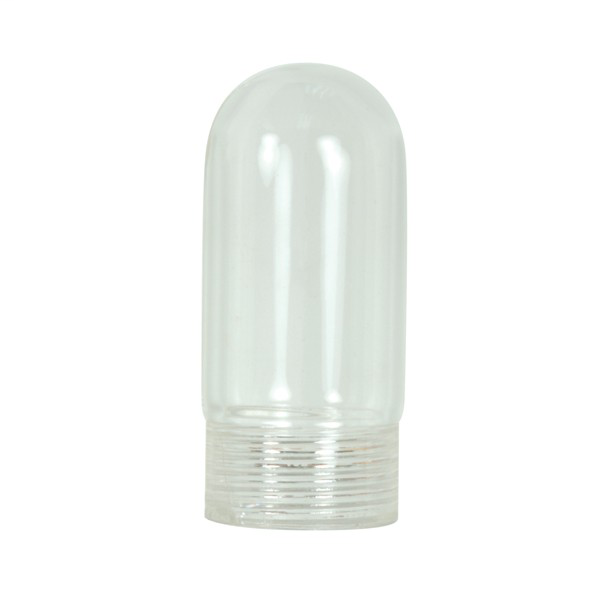 Tubular Clear Glass With Threads. G-9 Socket Accessory