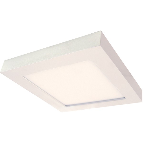 13.5W/LED/7"FLUSH/27K/SQ/WH
