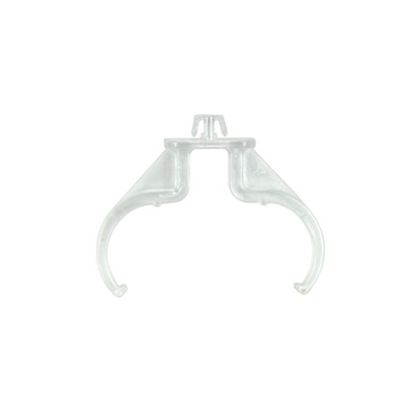 2G11 Lamp Support Clips - Clear Horizontal Clip UV Stable Polycarbonate Panel Thickness .023 - .039 (0.58 -0.99) Max. Including paint 1 1/4''H x 1-5/8''W