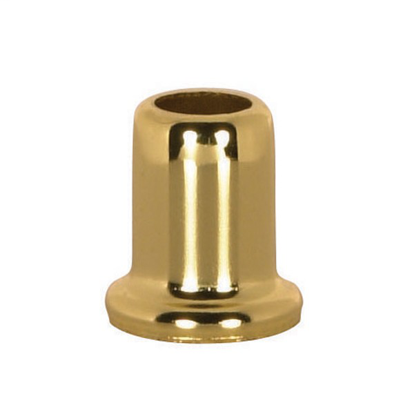 Flanged Steel Necks 1" Height-7/8" Bottom Brass Plated