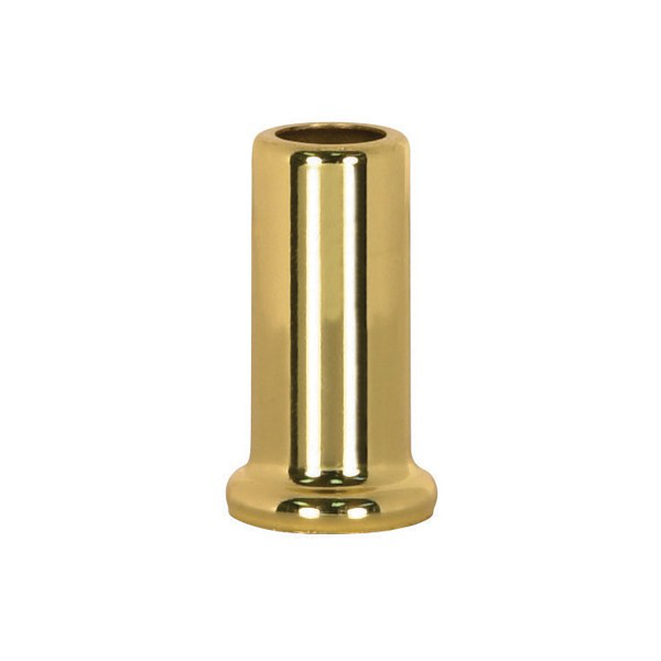 Flanged Steel Necks 1 1/2" Height-7/8" Bottom Brass Plated
