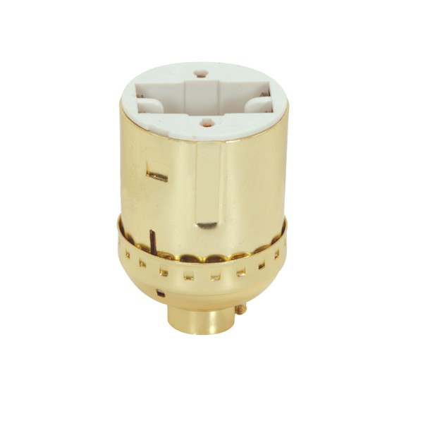 13W Bright Gilt Socket W/Fluorescent Gx23 And Gx23-2 2-Pin Lampholder