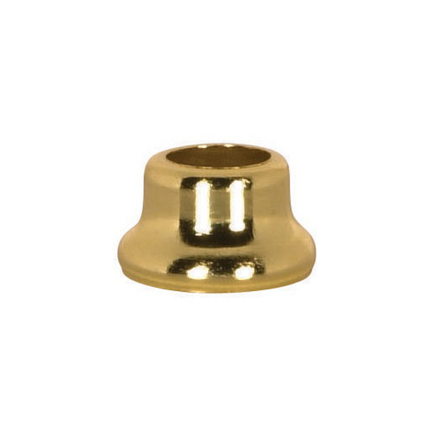 Flanged Steel Necks 1/2" Height-7/8" Bottom Brass Plated