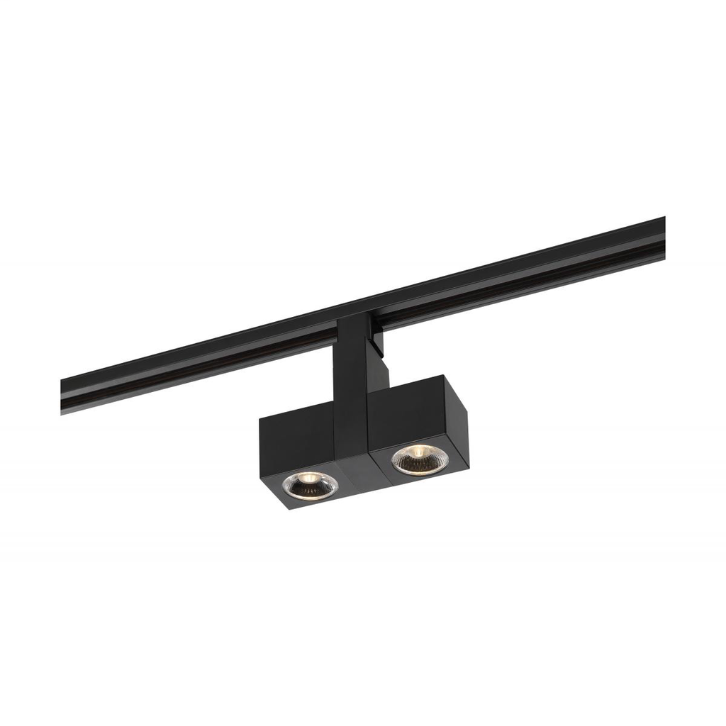 Product image for Satco TH485 LED, 24 Watt Track Head, Dual Square, Black, 36 deg. Beam Angle