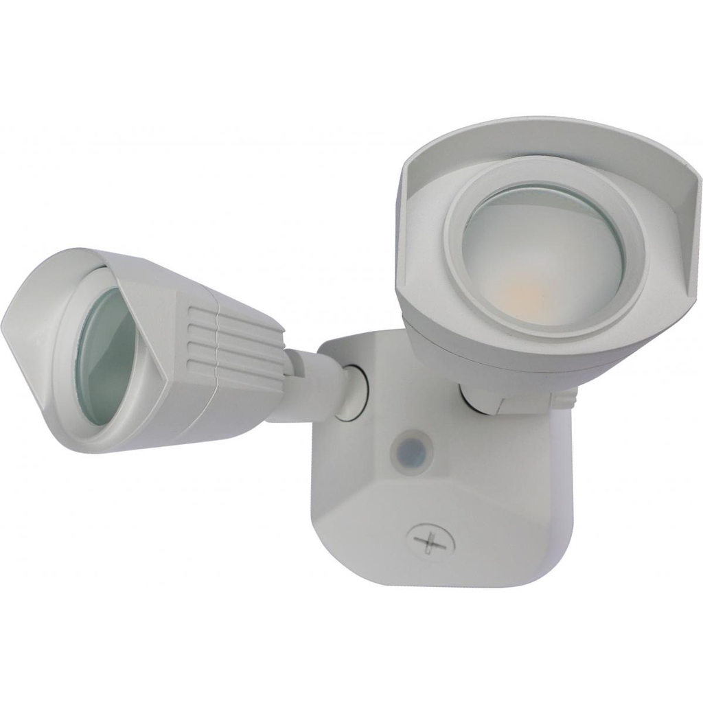 Mayer-DDS-LED Security Light - Dual Head - White Finish - 3000K - 120-277V-1