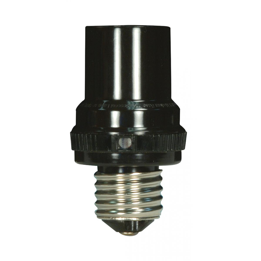 Product image for Satco 90-2604 Medium to Medium Adapter E26 - E26 with Photocell Overall Ext. 2" 150W-120V (incandescent) 60W-120V (fluorescent) Suitable for Dry or Damp Location