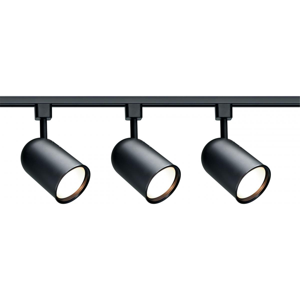 Product image for Satco TK323 3 Light - R30 - Bullet Cylinder Track Kit - 4 foot Track - Black