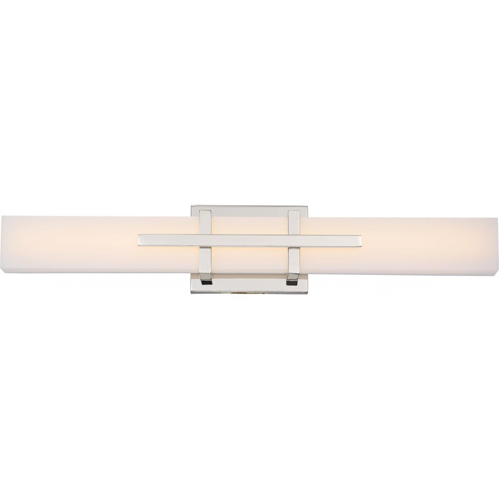 Product image for Satco 62-872 Grill - 24" LED Wall Sconce - Polished Nickel Finish