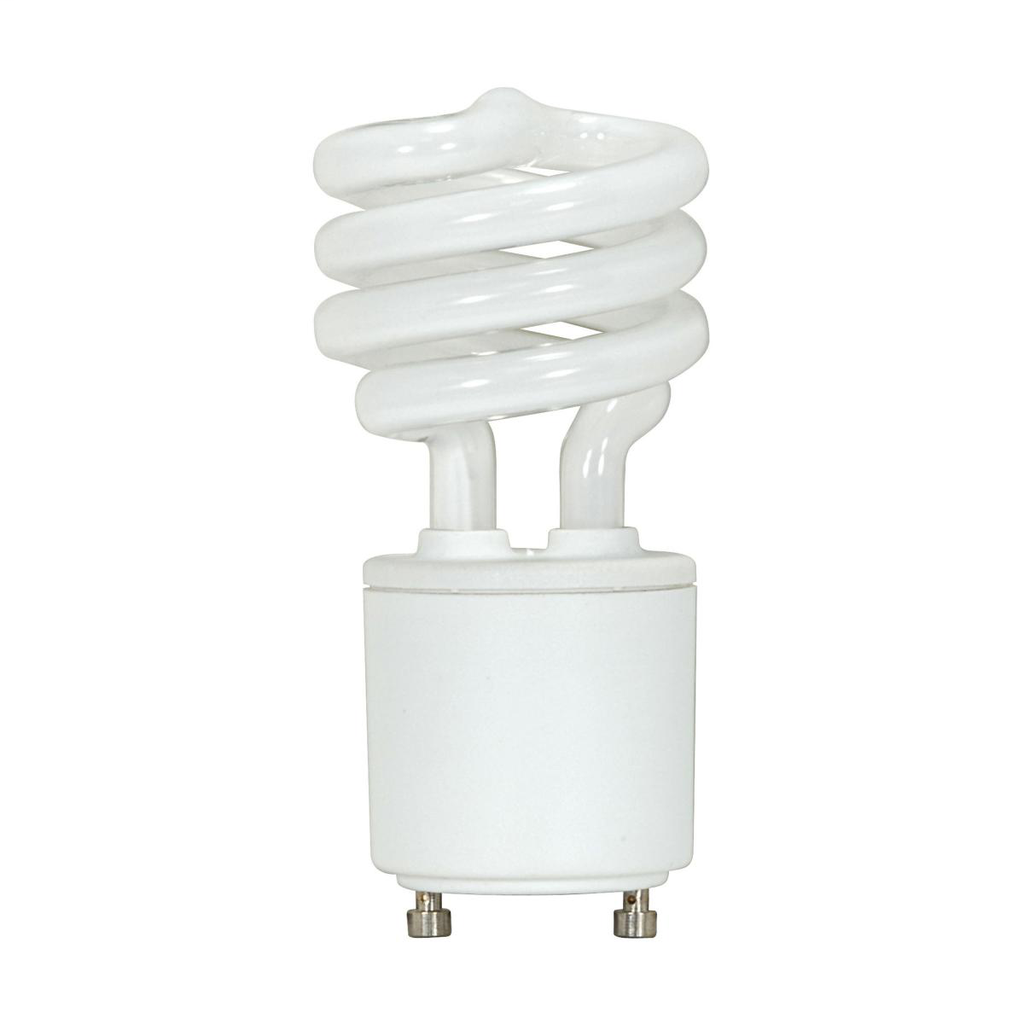 Satco S8203 13 Watt 60 Watt 800 Lumens Mini Spiral CFL Soft White 2700K GU24 Base Light Bulb Satco Products Satco S8203 13 Watt 60 Watt 800 Lumens Mini Spiral CFL Soft White 2700K GU24 Base Light Bulb Satco Products