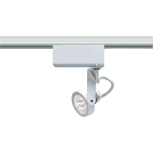 1 Light - MR16 - 12V Track Head - Gimbal Ring - White Finish