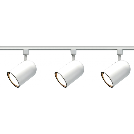 Product image for Satco TK322 3 Light - R30 - Bullet Cylinder Track Kit - 4 foot Track - White