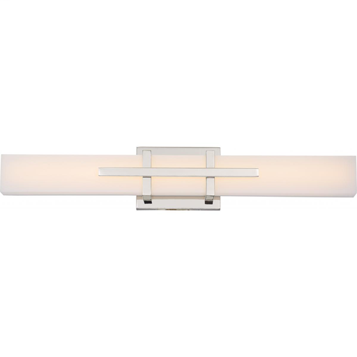 Product image for Satco 62-872 Grill - 24" LED Wall Sconce - Polished Nickel Finish
