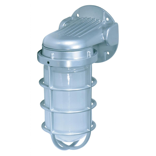 Picture of SF76-620 - 1 Light - 11" Vapor Proof - Wall Mount with Frosted Glass - Metallic Silver Finish