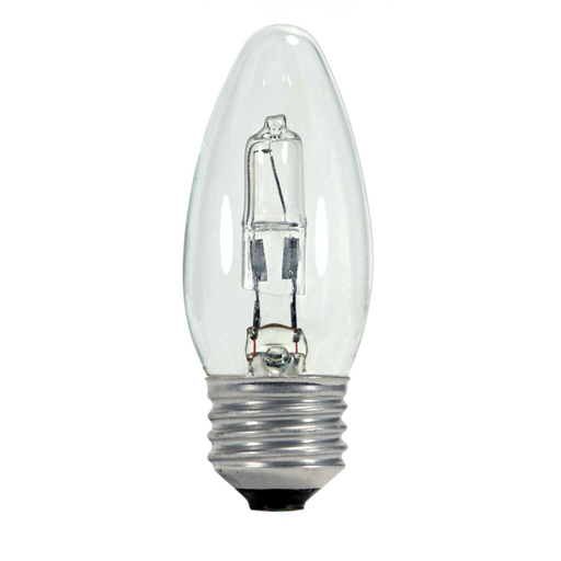 43 Watt, Halogen, B11, Clear, 1000 Average rated hours, 750 Lumens, Medium base, 120 Volt, 2-Card
