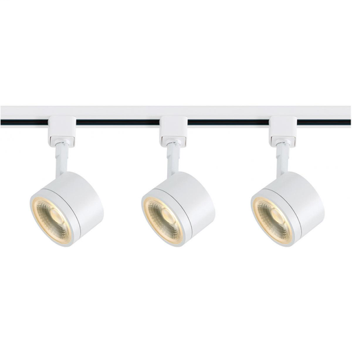Product image for Satco TK403 LED Track Kit - 12 Watt LED - 3000K - 4 foot Track - 36 degree - Round Shape - White Finish