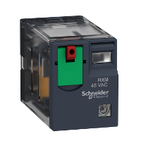 Miniature plug-in relay - Zelio RXM - 4 C/O - 24 V AC - 5 A