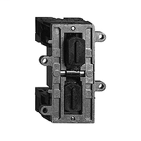 Latching contact block - 2 NO - front mounting