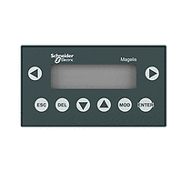 Small panel with touchscreen and keypad - with matrix screen - green - 24 V