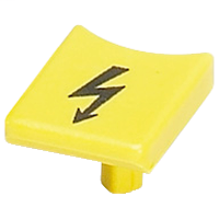 NSYTR Warning label for spring terminal blocks - 10 to 16mm² - yellow