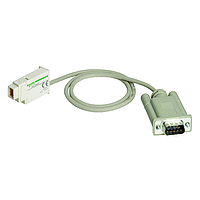 SUB-D 9-pin modem connecting cable - for smart relay Zelio Logic - 0.5 m