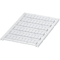 Marking card with 6 strips, 6mm, Unprinted, 60 characters, white