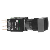 Product image for Square D XB6DA21B 16 mm 240 VAC 1.5 Amp 1NO Black Rectangular Flush/Spring Return Non-Illuminated Push Button