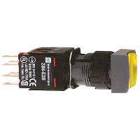 Product image for SQD XB6CW5G1B yellow square flush c