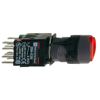 Product image for SQD XB6AW4G5B Rnd Red Flush 1 no, 1