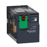 Miniature plug-in relay - Zelio RXM - 2 C/O - 230 V AC - 10 A