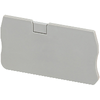 NSYTR end cover for spring and push-in single-level terminal block 1x1 - 4mm²