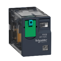 Miniature plug-in relay - Zelio RXM - 4 C/O - 12 V DC - 5 A