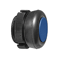 Round head for pushbutton - spring return - XAC-A - blue - booted