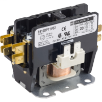 Product image for Square D 8910DP11V02 110/120 VAC 20 Amp 1-Pole 1NO NEMA 1 Non-Reversing Definite Purpose Contactor