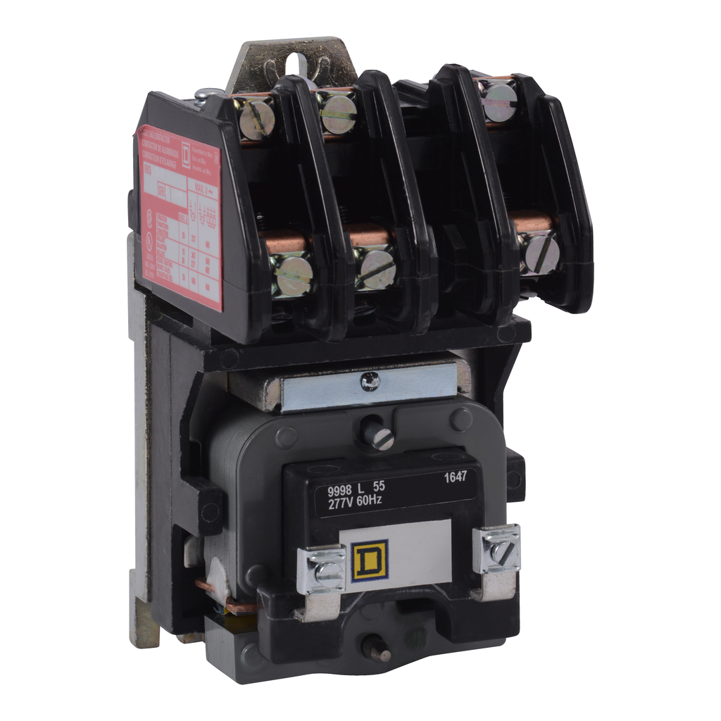 Square D 8903LO30V01 24 VAC 30 Amp 3Pole 3NO Open Type Electrically