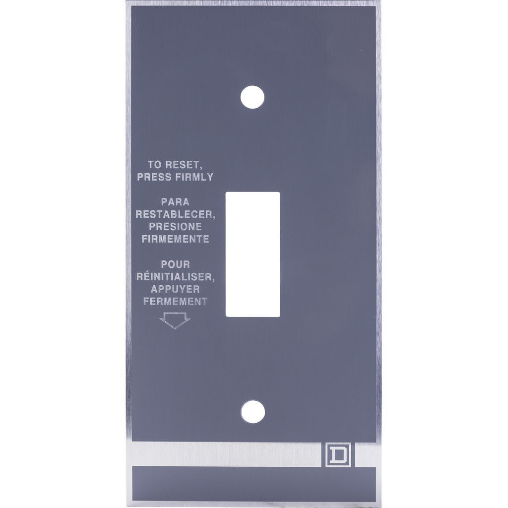 Product image for SQD 2510FN30 MANUAL STARTER NAMEPLA