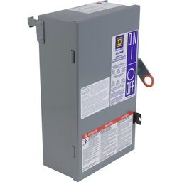 Square D PQ4620G 347/600 VAC 200 Amp 4-Pole 3-Phase 4-Wire Busway Fusible Plug-In Unit