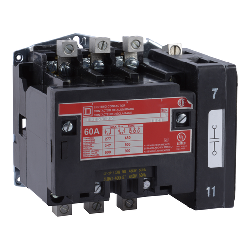 Product image for SQD 8903SPO1V01 LIGHTING CONTACTOR
