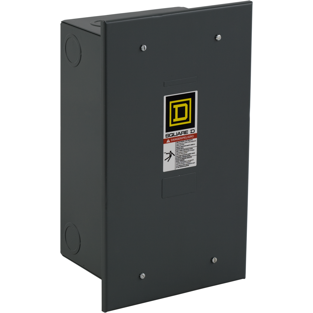 Product image for Square D 8903LXF1200V02 110/120 VAC 30 Amp 12-Pole 12NO NEMA 1 Mechanically Held Lighting Contactor