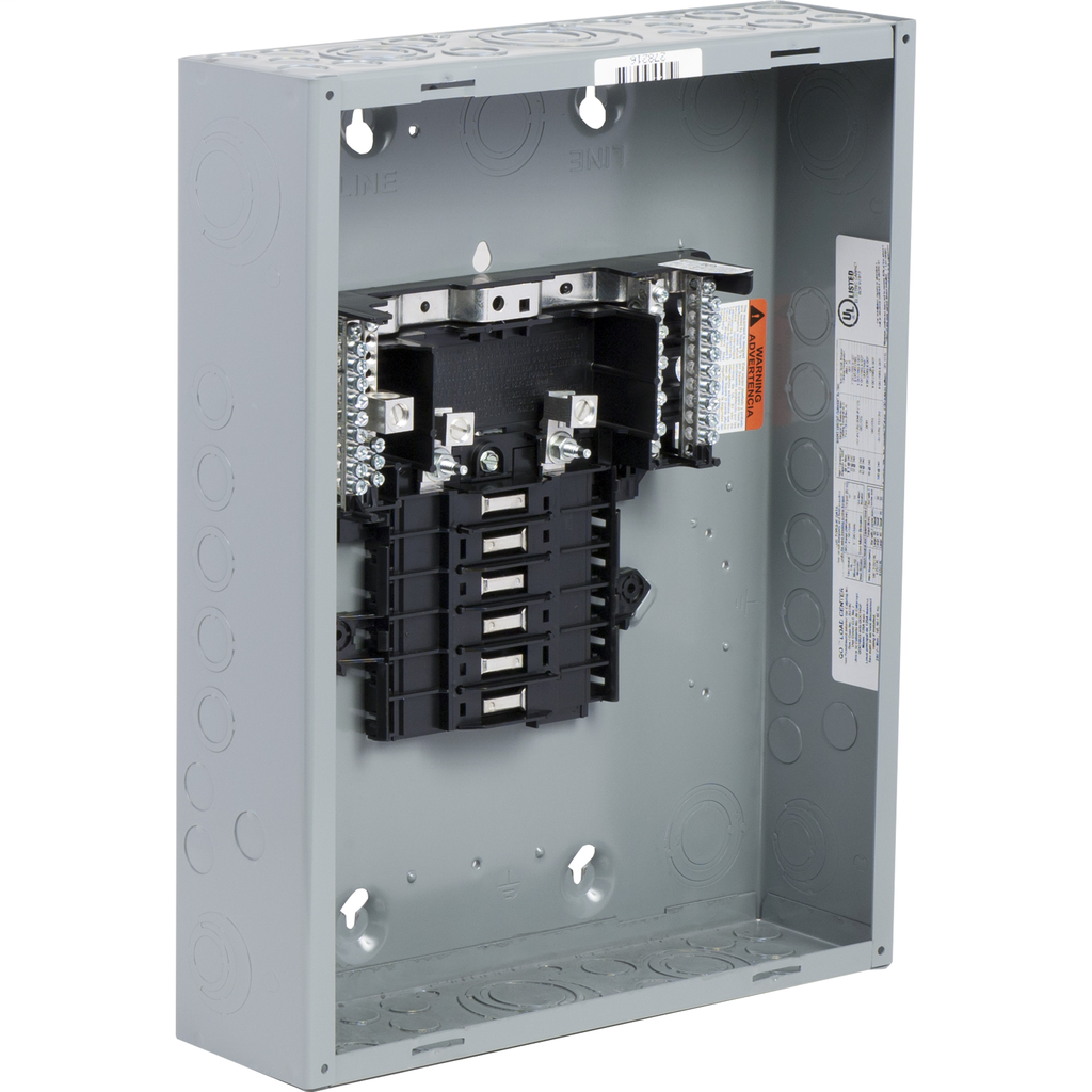 SquareD QO11224L125G LOAD CENTER QO MLO 240V 125A 1PH 12SP 24Circuit N1 box, interior, & ground bar only