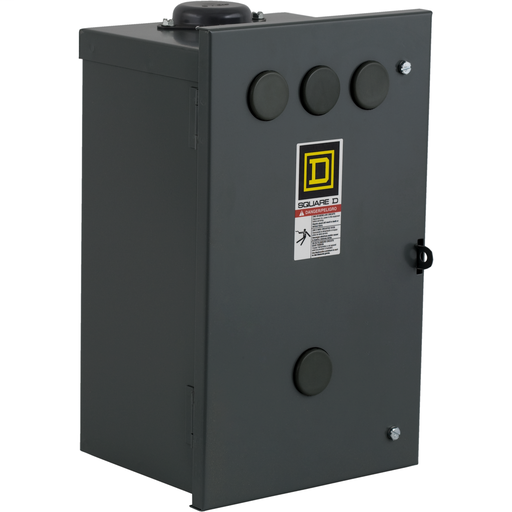 Product image for Square D 8903LH1000V02C 110/120 VAC 30 Amp 10-Pole NEMA 3R Electrically Held Lighting Contactor