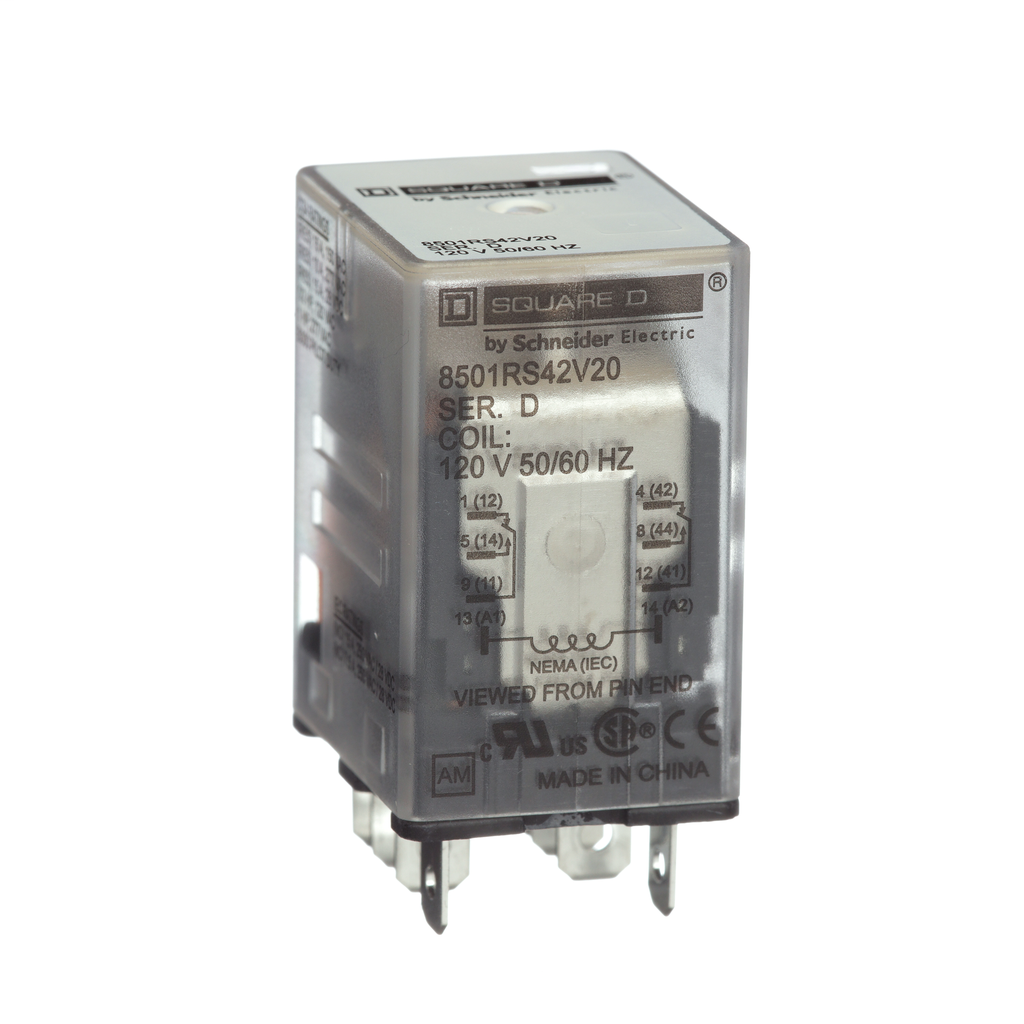 Square D 8501 Type R Relays - 8501RS42P14V20