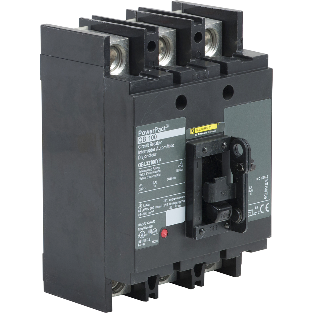 PowerPact Q-Frame Molded Case Circuit Breakers Unit Mount MCCB - QBL32100YP