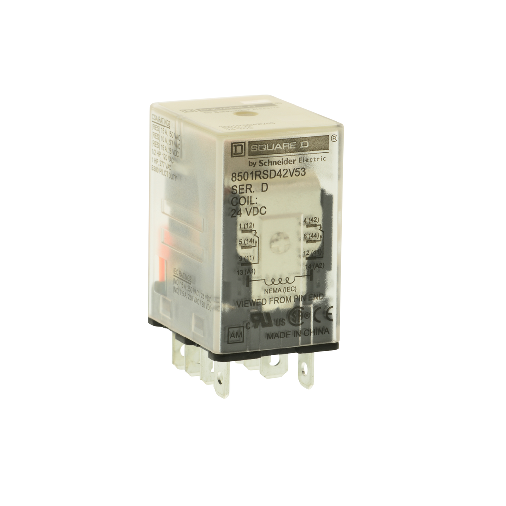 Square D 8501 Type R Relays - 8501RSD44P14V53