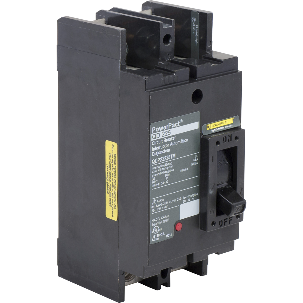 PowerPact Q-Frame Molded Case Circuit Breakers Tenant MCCB - QDP22225TM