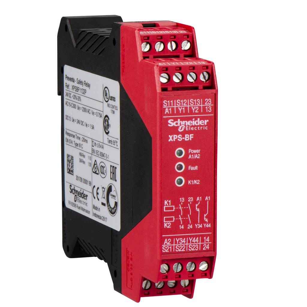 Product image for SQD XPSBF1132P SAFETY RELAY 300V 2.