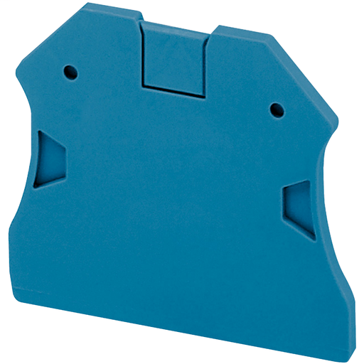 Product image for Square D NSYTRAC22BL 2 mm 2-Point Blue Screw Terminal Block End Cover