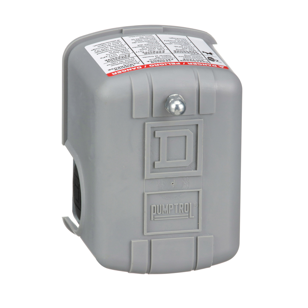 Product image for Square D 9013FHG49J27 575 VAC DPST 100 to 200 PSIG Non-Adjustable Differential Pressure Switch