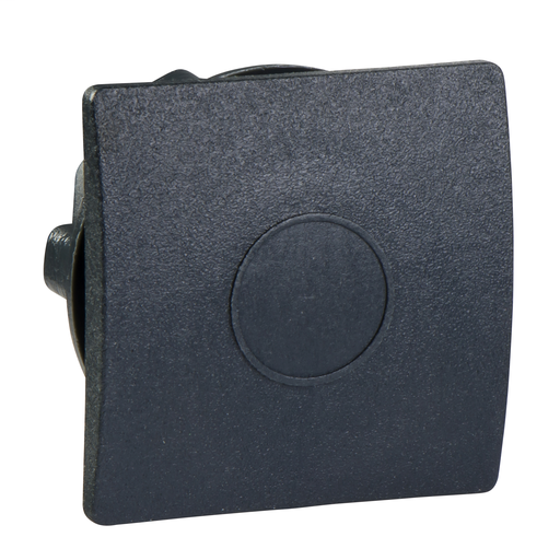 Black square blanking plug for Ø22 hole