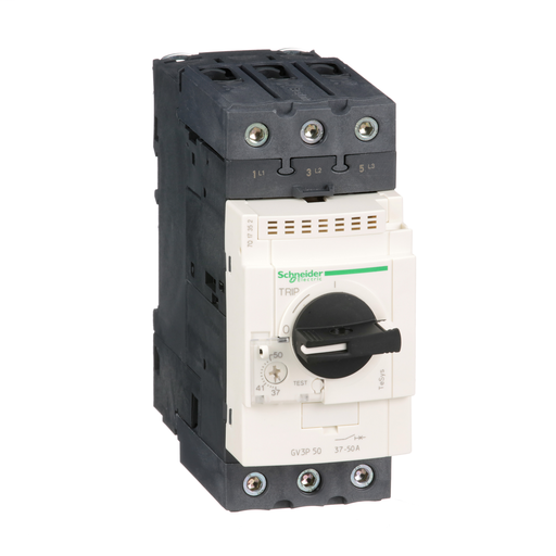 TeSys GV3 Manual Starter and Protector, thermal magnetic circuit protector, rotary knob, 37 to 50 A, EverLink BTR