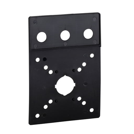 Legend holder with blank legend plate – for front plate 90 x 90 mm